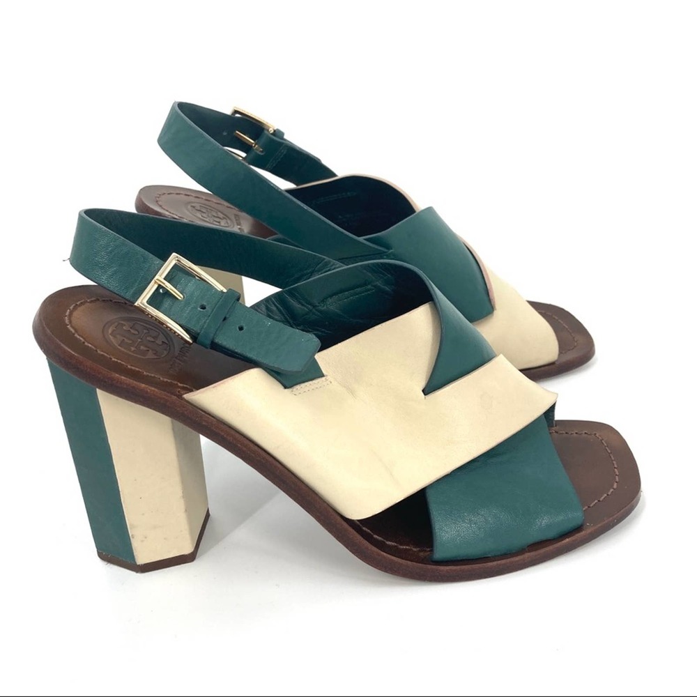 Tory Burch New Landscape Block Heel Leather